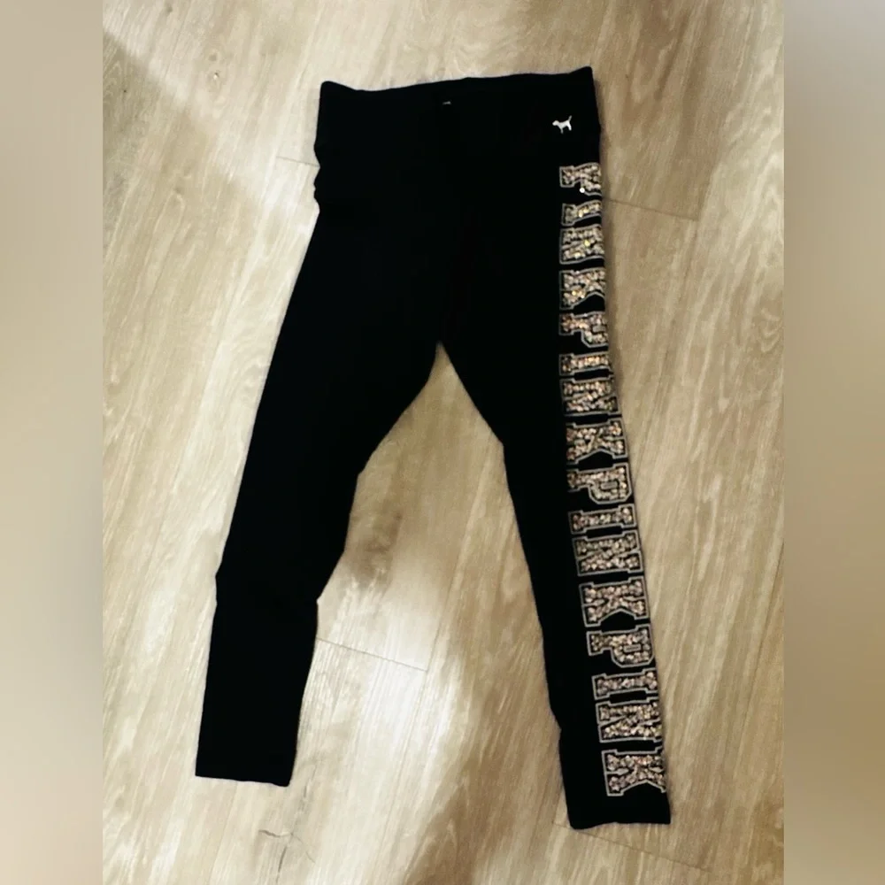PINK Victoria's Secret Black Yoga Leggings - Picture 3 of 7